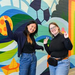 Radiant Currents Artist Wandy Cheng with assistance from Amanda Busby